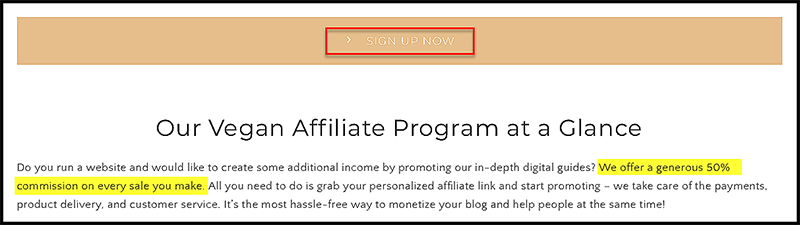 affiliate marketing companies offer commissions by percentage