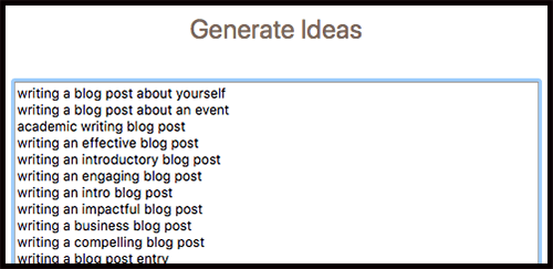 more blog ideas to future