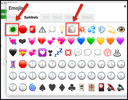 updated and current emojis