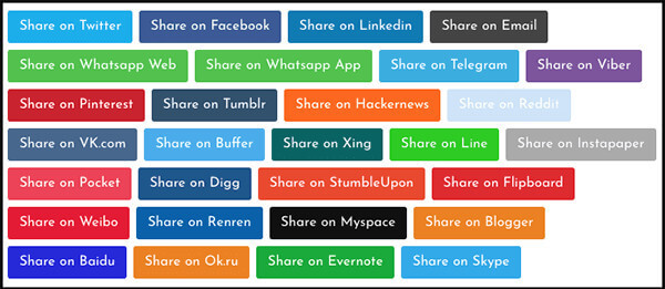 all the social sharing sites available